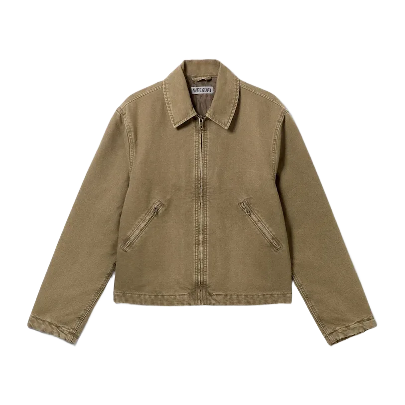 Veste zippée camel détourée